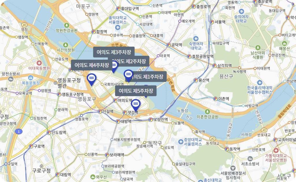 무한도전 마라톤 주차장 & 교통 정보 총정리 11 여의도 공원 근처 주차장